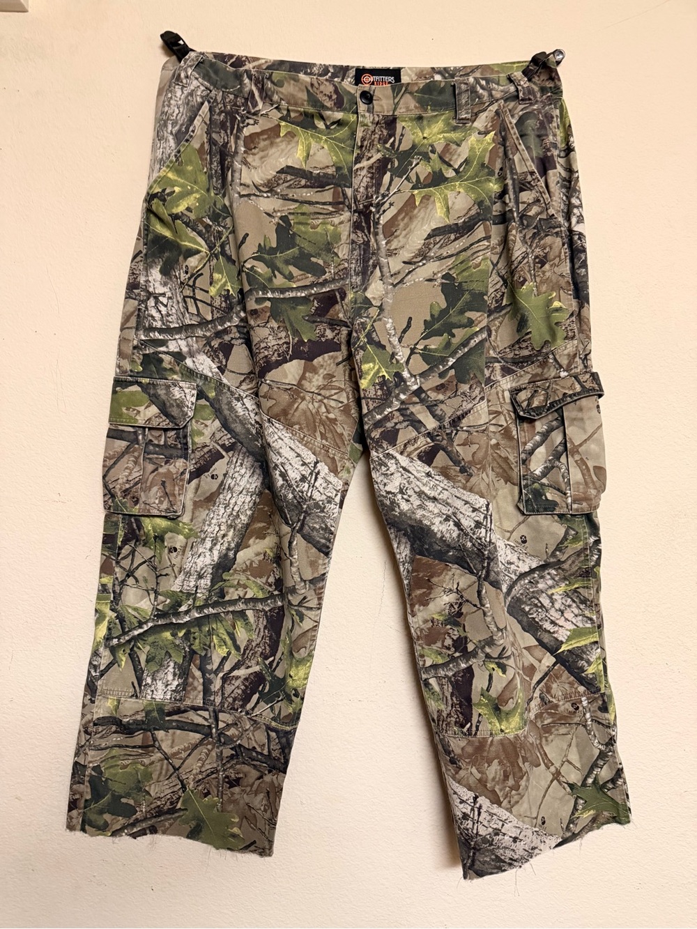 Men's Camo Cargo Pants - Green/Brown Camo